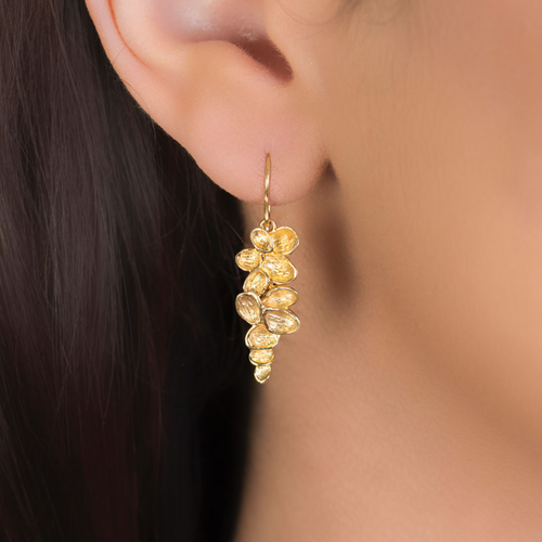 Falling Leaf Drop Earrings