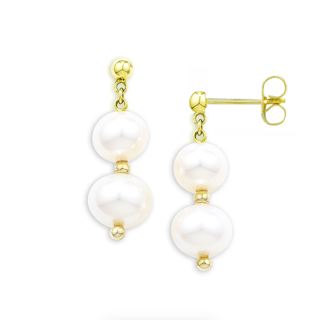 Graduated Pearl Drop Earrings