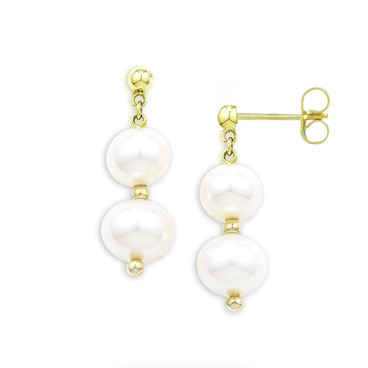 Graduated Pearl Drop Earrings