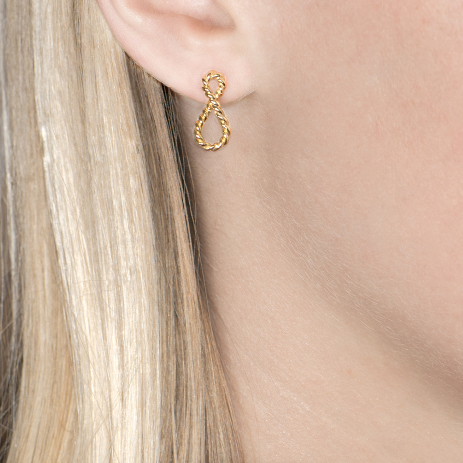 Infinity Twist Drop Earrings