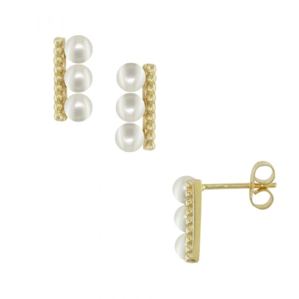 Pearl Stud Earrings